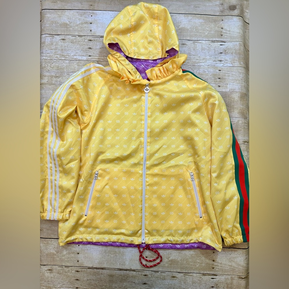 NWOT GUCCI x ADIDAS REVERSIBLE JACKET IN PURPLE - Picture 12 of 13